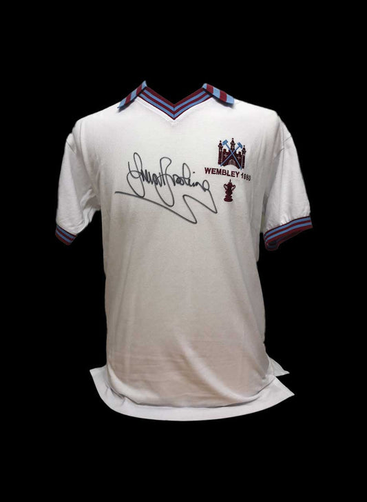 Trevor Brooking Signed 1980 West Ham Shirt