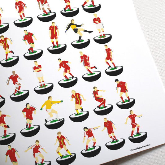 Wales Subbuteo Print