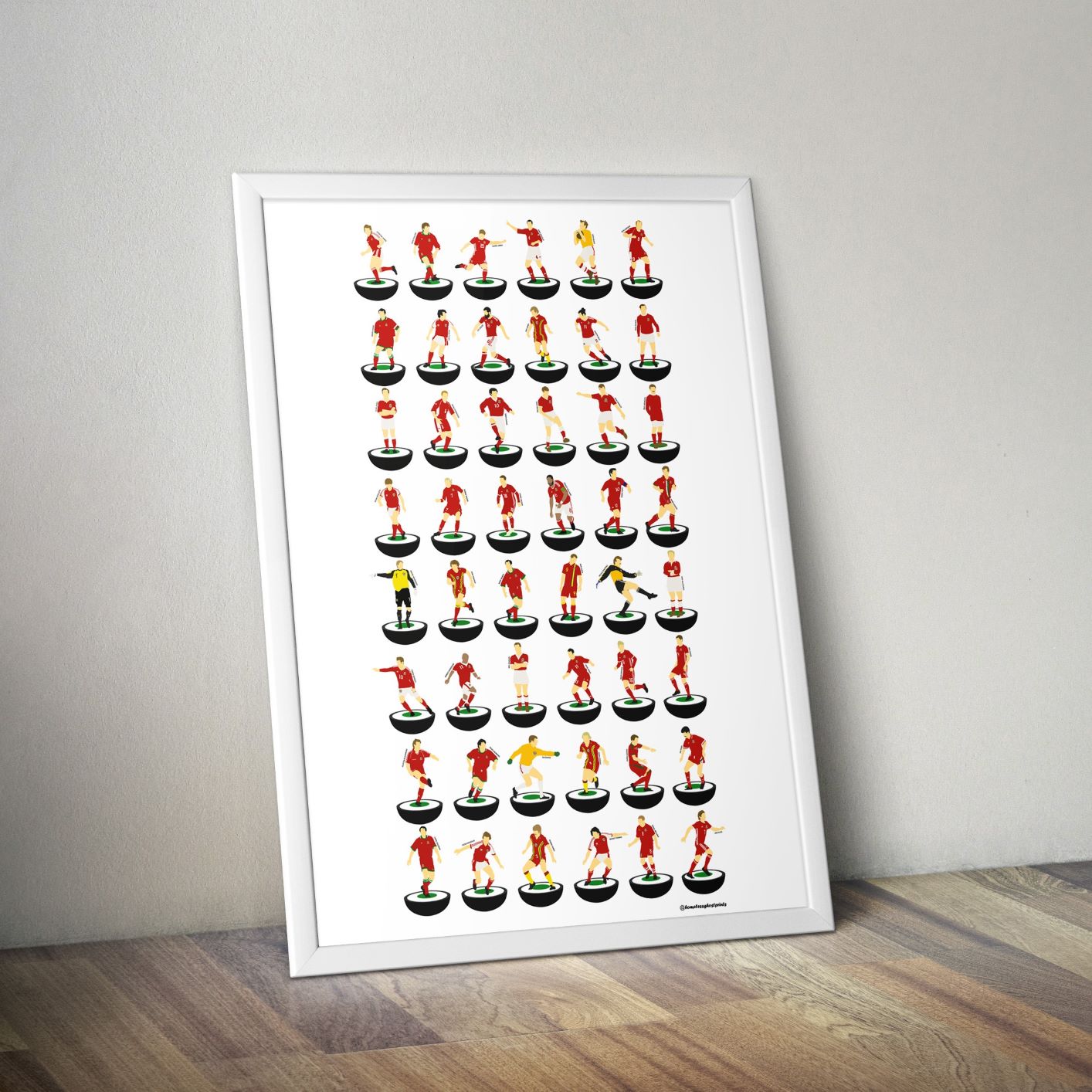 Wales Subbuteo Print