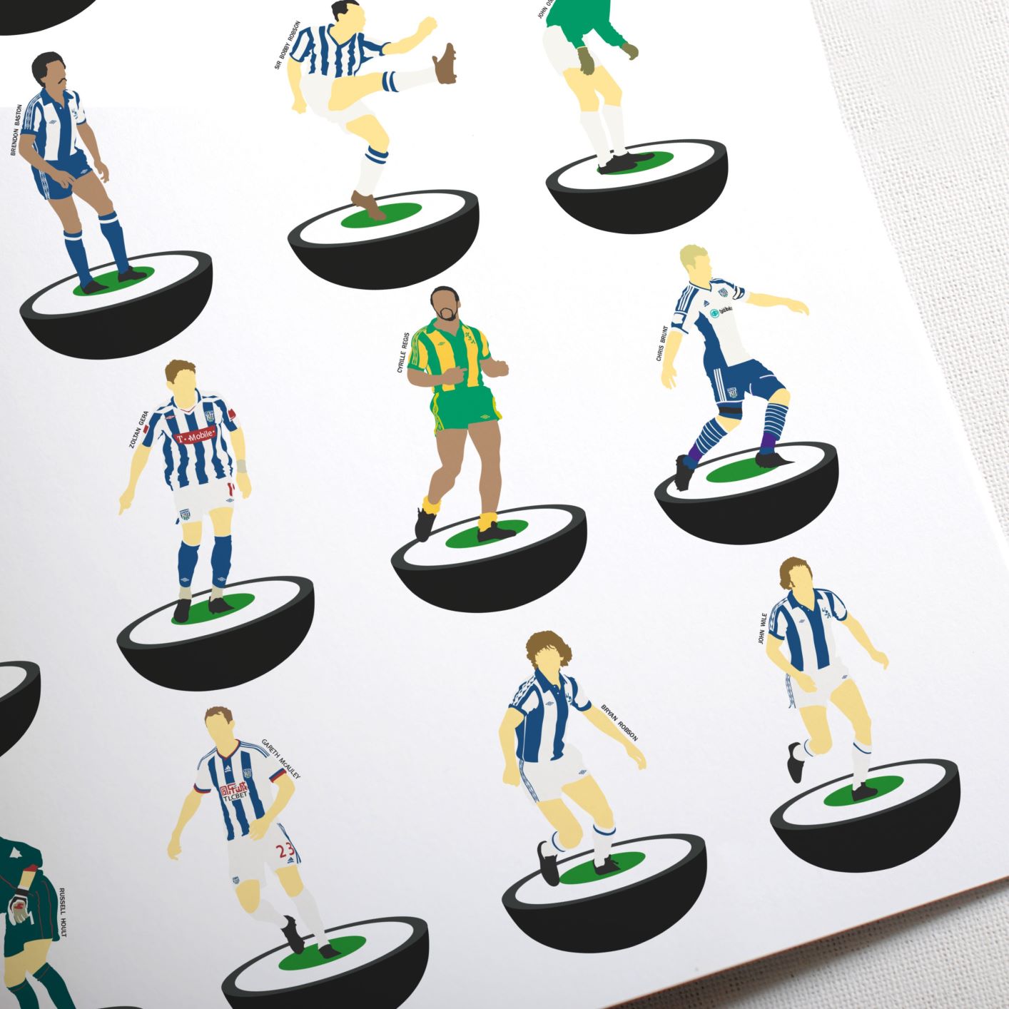 West Brom Subbuteo Print