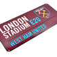 West Ham Metal Street Sign