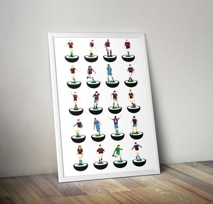 West Ham Legends Subbuteo Print