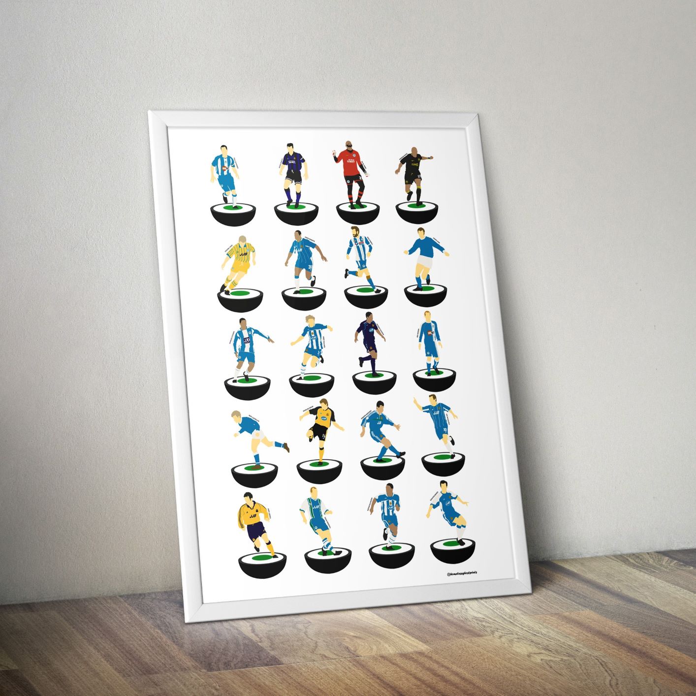 Wigan Athletic Subbuteo Print